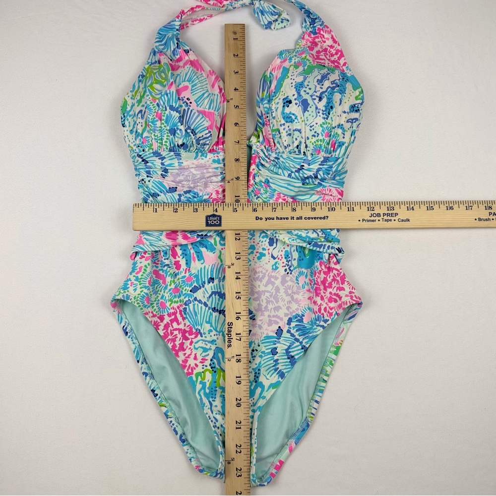 Lilly Pulitzer Lanai Halter One-Piece Swimsuit in Sink or Swim Size 4 EUC - Picture 14 of 14